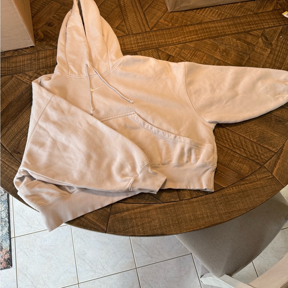 Nike Phoenix Fleece super oversized hoodie in cream, sz med EUC!! - Picture 3 of 6